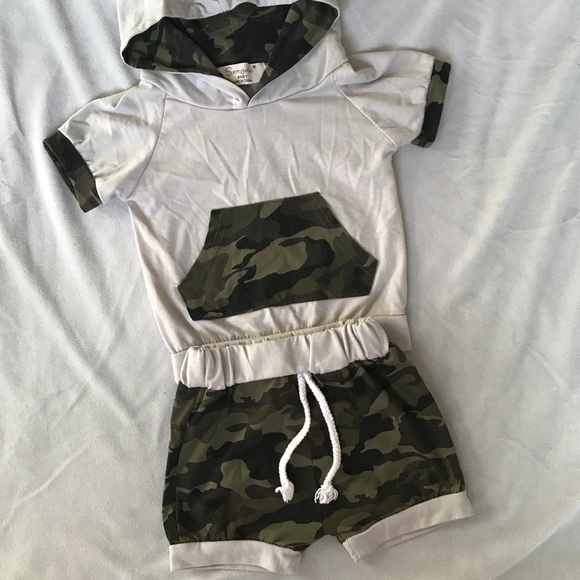 Other - Camo Hoodie and shorts